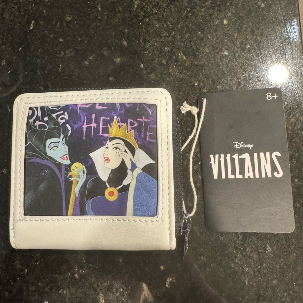 NEW! Disney Loungefly Villains Club Polaroid Ziparound Wallet Ursula Maleficent